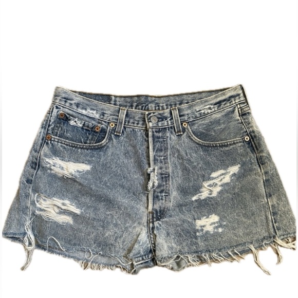 Levi's Pants - LEVI’S 501 Distressed Denim Shorts